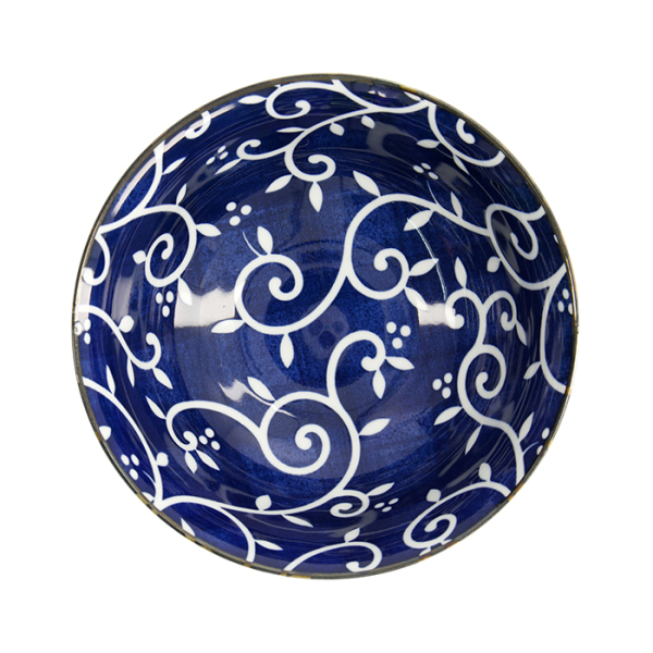 TDS, Ramen Bowl, Tokyo Blue, Mixed Bowls, Karakusa, Ø 21 x 8.5 cm 1300 ml - Item No. 17754