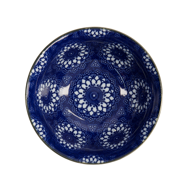 TDS, Bowl, Mixed Bowls, Flower Blue, Ø 14.8 x 6.8 cm 550 ml - Item No. 17782
