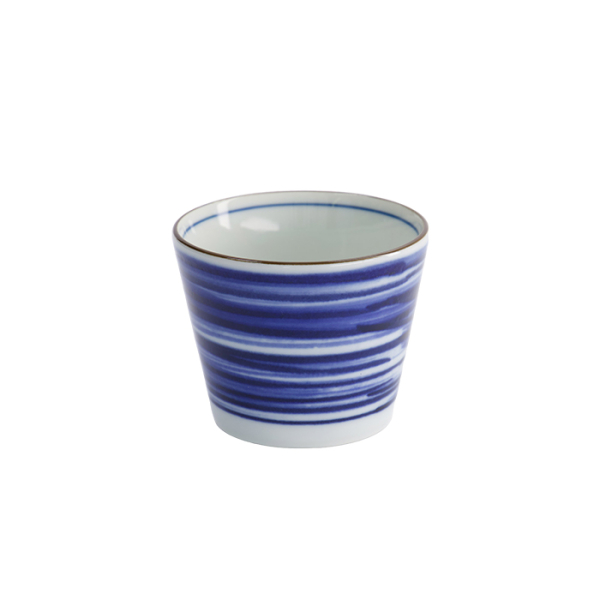 TDS, Straight Cup, Japan Gosu, Ø 8.3 x 6.5 cm 180 ml, Blue/White, Item No. 17840