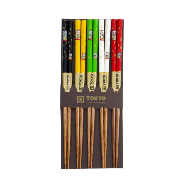Bamboo Blau 5 Paar Essstäbchen bei Tokyo Design Studio