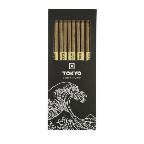 TDS, Chopstick Set, Wood, 5 pair, Kitchenware, 22cm, Item No. 17911