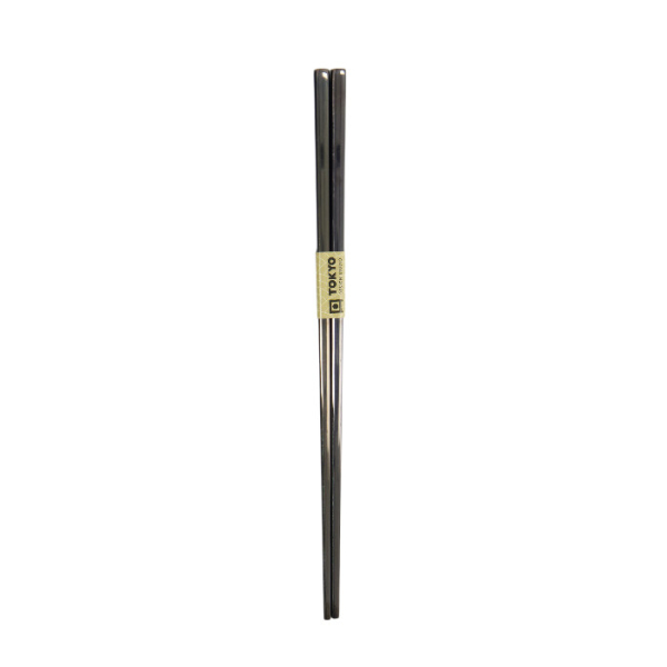TDS, Chopsticks, Stainless Steel, Black, 1 pair, 23 cm, Item No. 17924