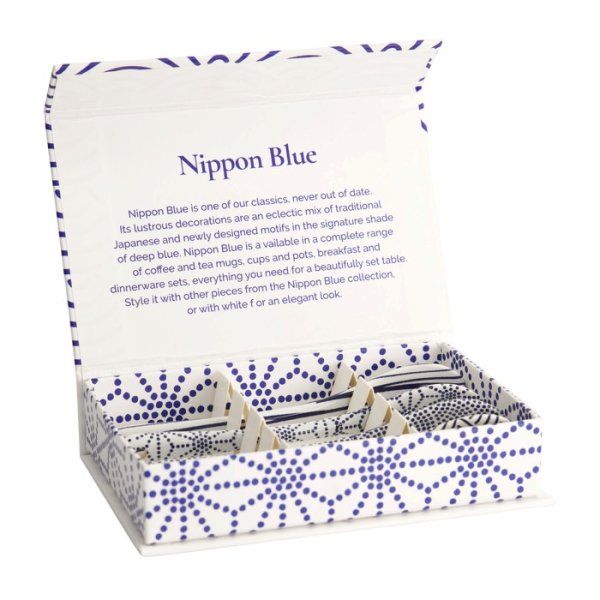 L&ouml;ffel-Set Nippon Blue, 4-tlg., Porzellan, 13 cm