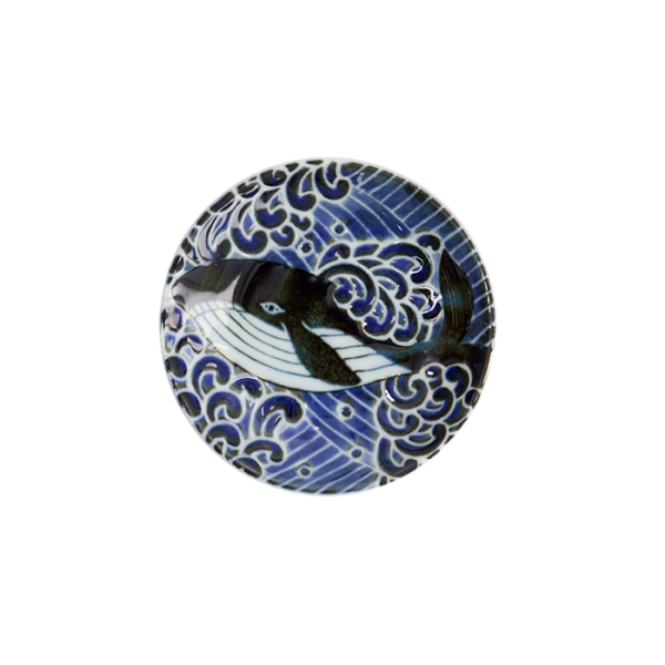 TDS, Plate, Kawaii Ohira Whale, Ø 10 x 1.5 cm, Item No. 18333
