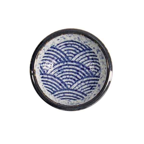 TDS, Bowl, Aisai Seigaiha, Ø 12.8 x 4.8 cm, Item No. 18582