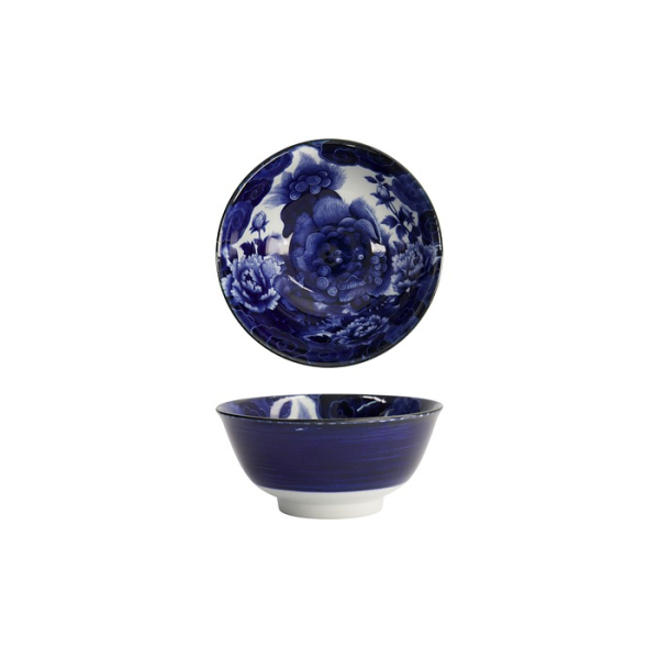 Schale Japonism Lion Blau, Porzellan, 350 ml