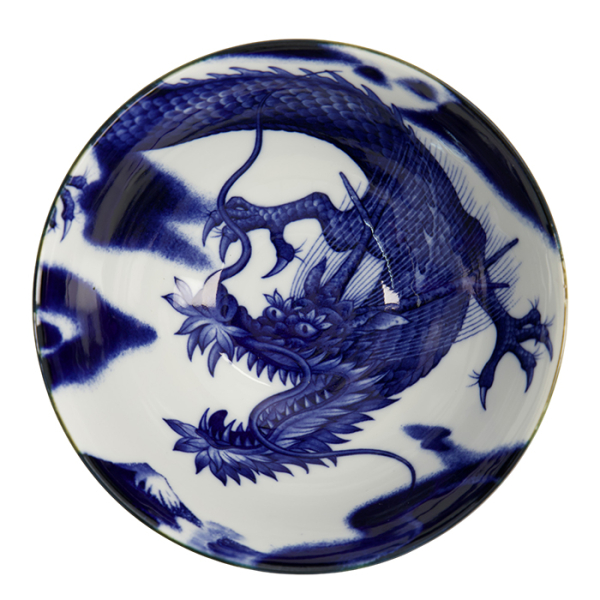 TDS, Japonism Bowl, Dragon, Blue, Ø 18 x 9 cm - Item No: 18762