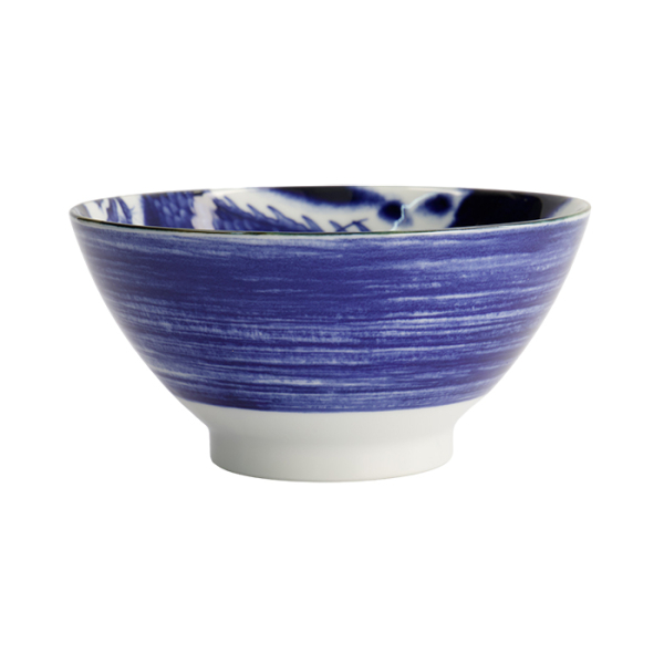 TDS, Japonism Bowl, Dragon, Blue, Ø 18 x 9 cm - Item No: 18762