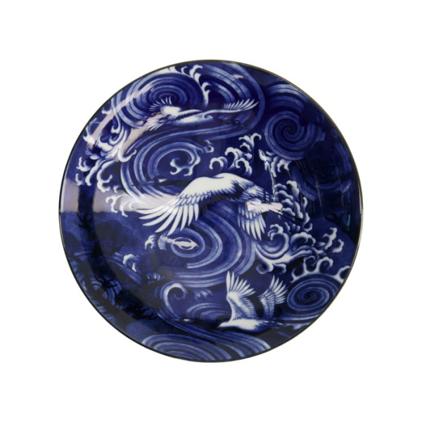 Bowl Japonism Crane Blue, Porcelain, 1.6 L, Item No. 18764