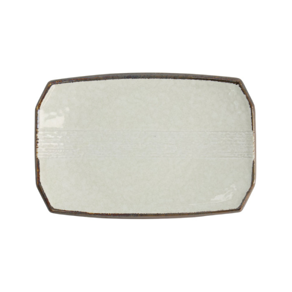 Sushi Plate Hime Kobiki Light Green, Stoneware, 22 × 14.5 × 2.3 cm, Item No. 18853