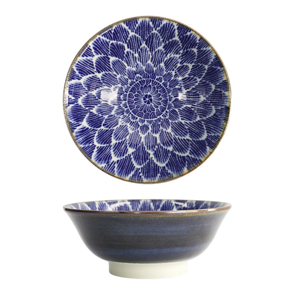 Ramen Bowl Ohuke Dahlia, Porcelain, &Oslash; 21 cm