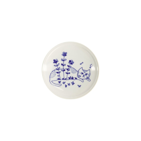 Teller Neko Maruke Blau/Weiß, Porzellan, Ø 14,3 cm, Art.-Nr. 18969