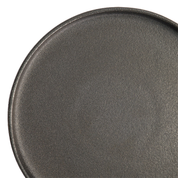 Ø 23.9x2.2cm Yuzu Black Round Plate with Rim  at Tokyo Design Studio (picture 5 of 7)