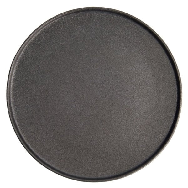 Ø 26x2.4cm Yuzu Black Round Plate with Rim  at Tokyo Design Studio (picture 3 of 7)