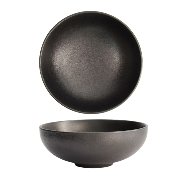 Yuzu Schwarz Runde Schale Ø 16x5.9cm 630ml Schale bei Tokyo Design Studio (Bild 1 von 6)