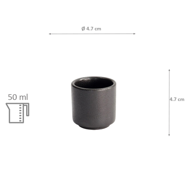 TDS, Sake Tasse, Yuzu Black, Ø 4,7x4,7cm 40ml, Art.-Nr. 20400