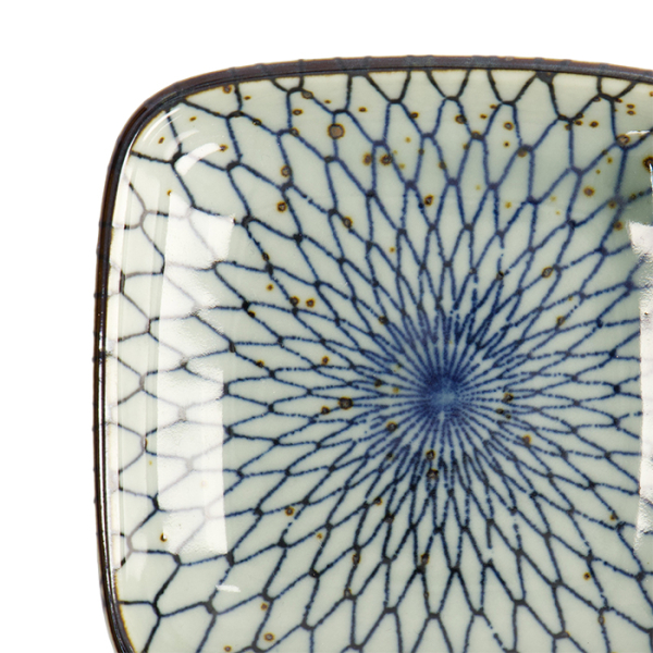 Sauce Bowl Mesh Blue, Porcelain, 9 cm, Item No. 20607