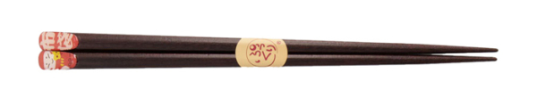 Chopsticks Seven Lucky Gods Hotei, Wood, 1 pair, 23 cm, Item No. 20748