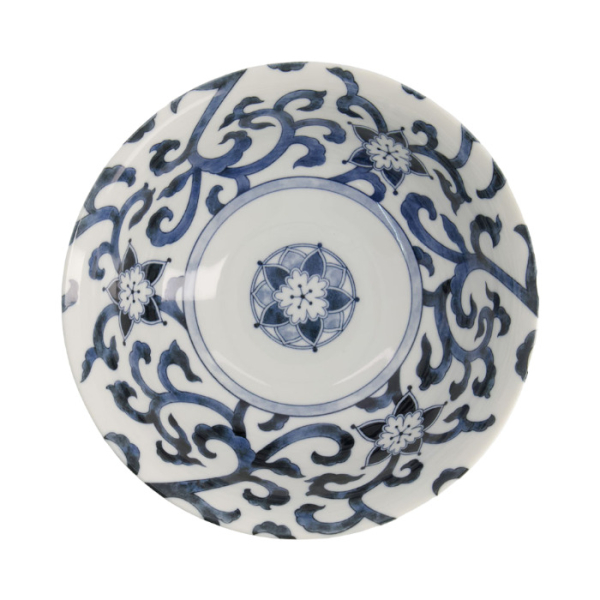 TDS, Ramen-Schale, Mixed Bowls, Goben-Karakusa, Ø 21 x 8,7 cm, 1300 ml, Blue - Art Nr. 20960