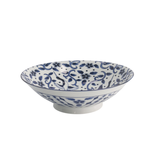 Ramen Bowl Tokyo Blue Mixed Bowls Maizuru, Porcelain, 1.6 l, Item No. 20963