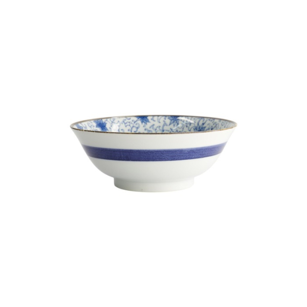 Noodle Bowl Japan Flower, Porcelain, 1 L, Item No. 2098