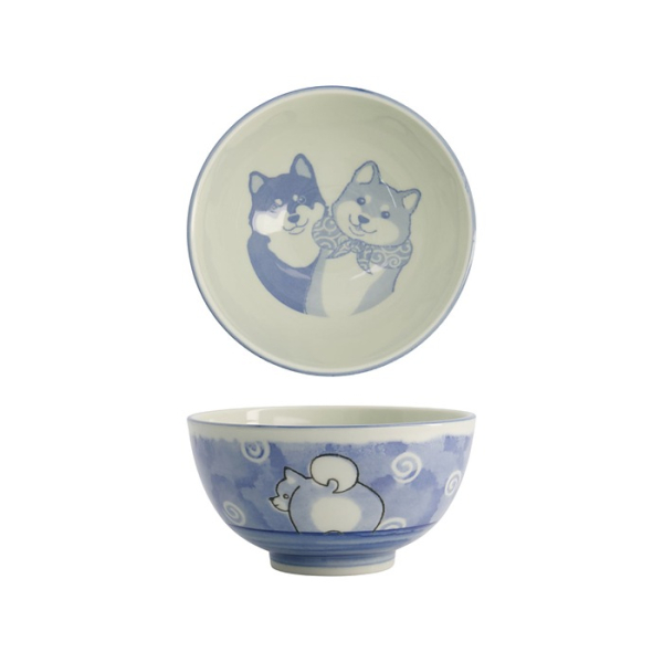 Rice Bowl Kawaii Shiba-Dog, Porcelain, 600 ml