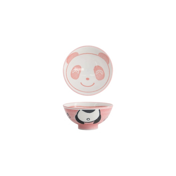 Rice Bowl Kawaii Panda Pink, Porcelain, &Oslash; 10.5 cm