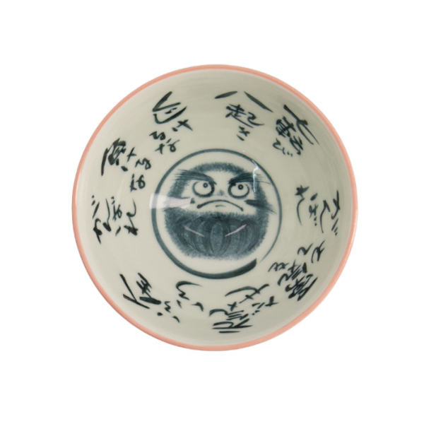 TDS, Rice Bowl, Kawaii Daruma, Pink, Ø 11.5x6 cm, 300ml - Item no. 21007