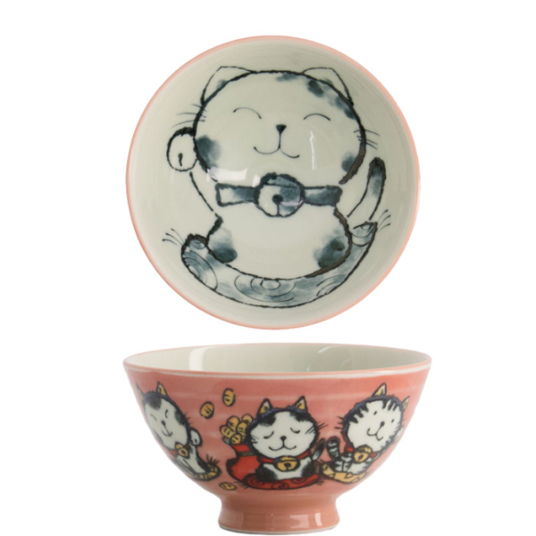 Kawaii Cat Reis-Schale bei Tokyo Design Studio (Bild 1 von 5)