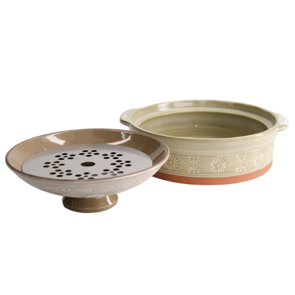 Ø 18cm Donabe Earthen IH Casserole Mishima at Tokyo Design Studio (picture 2 of 4)