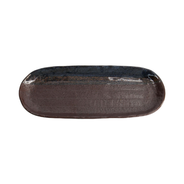 Masiko Kinyo Black Large Oval Plate at Tokyo Design Studio (picture 2 of 3)