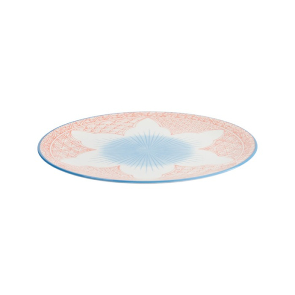 Plate Lily Flower Red, Porcelain, Ø 26 cm, Item No. 21157