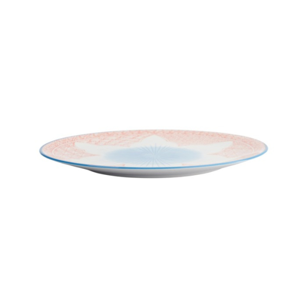 Plate Lily Flower Red, Porcelain, Ø 26 cm, Item No. 21157