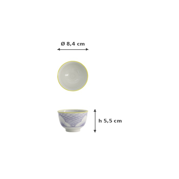 Cup Lily Flower Purple, Porcelain, 150 ml, Item No. 21193