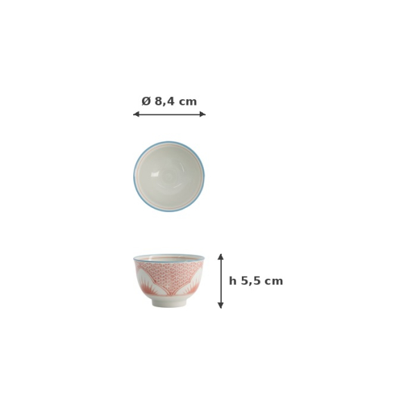 Cup Lily Flower Red, Porcelain, 150 ml, Item No. 21195