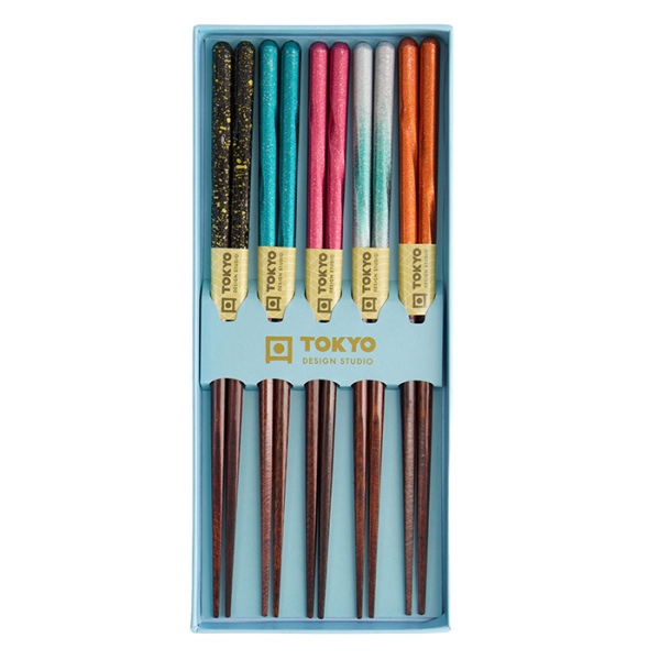 TDS, 5 Paar Essstäbchen, Blaue Cloud , Art.-Nr. 21297