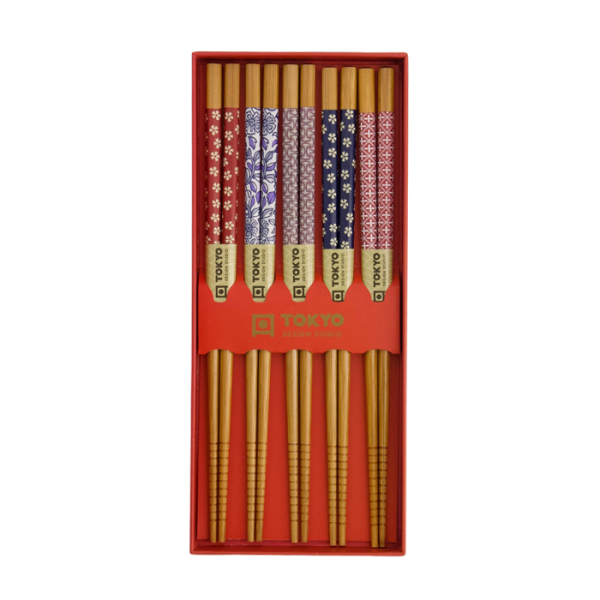 TDS, 5 Paar Essstäbchen, Kreisblume, Art.-Nr. 21307