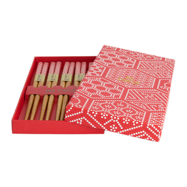 Rotes Multimuster 5 Paar Essstäbchen bei Tokyo Design Studio (Bild 5 von 5)