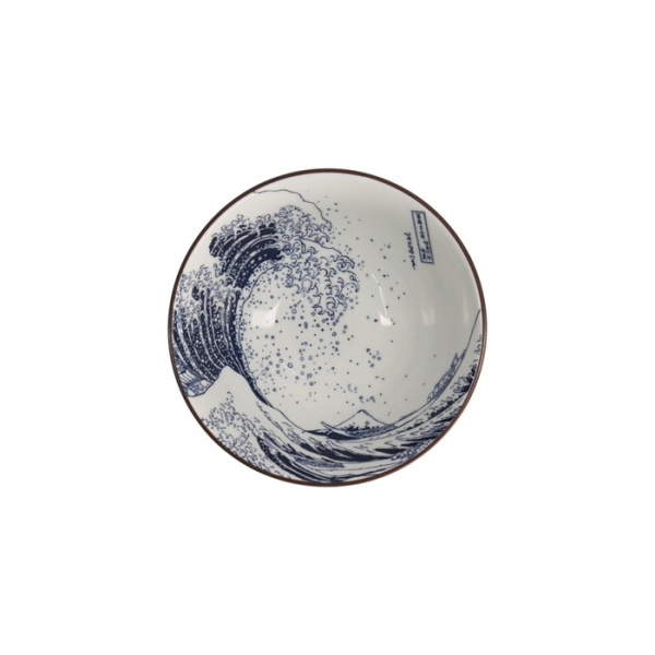 Ramenschale Hokusai Blau/Weiß, Porzellan, Ø 17 cm, Art.-Nr. 21329