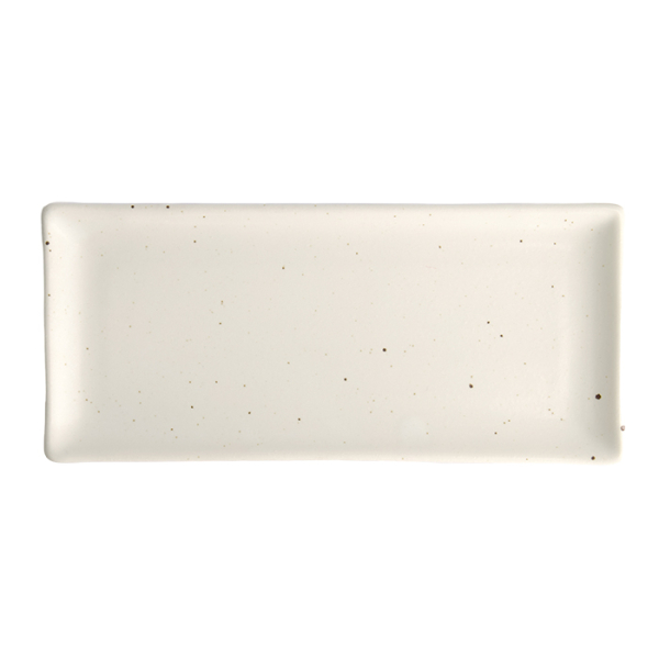 28.5x12.5cm Kohiki White Matte Rect. Plate at Tokyo Design Studio (picture 3 of 6)