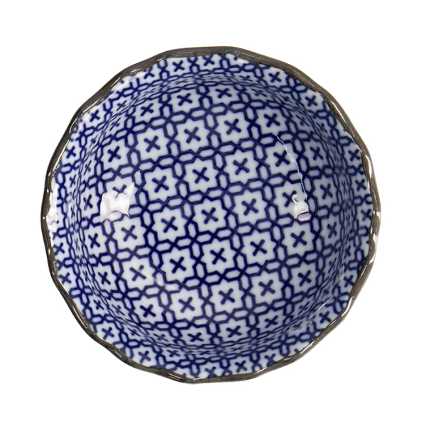 TDS, Bowl, Sashiko, Ø 9x3.5cm, Item No. 21369