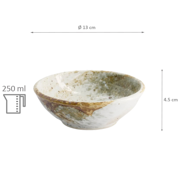 Yukishino Weiß/Braun Schale bei Tokyo Design Studio (Bild 5 von 5)