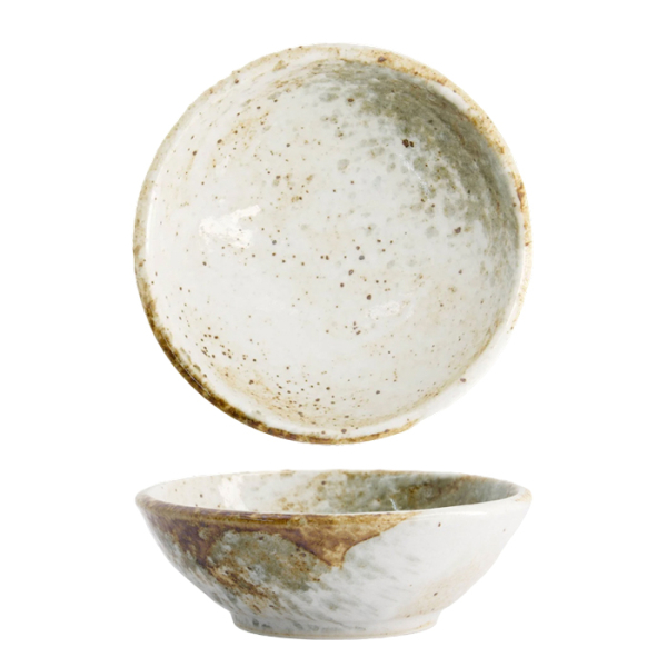 Yukishino Weiß/Braun Schale bei Tokyo Design Studio (Bild 1 von 5)