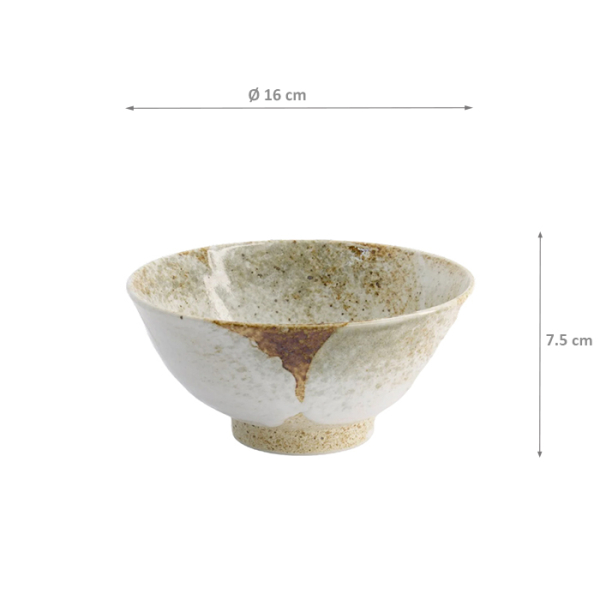 Yukishino Weiß/Braun Schale bei Tokyo Design Studio (Bild 5 von 5)
