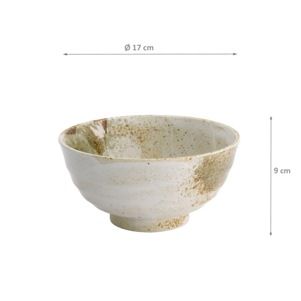 TDS, Tayo Schale, Yukishino Weiß/Braun, Ø 17x 9 cm, Art.-Nr. 21419