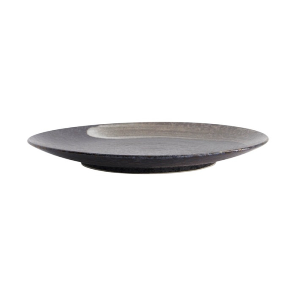 Teller Arahake Schwarz/Braun, Steinzeug, Ø 28,5 cm, Art.-Nr. 21426