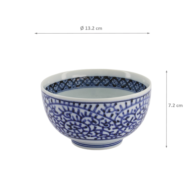 Bowl Mixed Bowls Tako Karakusa, Porcelain, Ø 13.2 cm, Item No. 21483