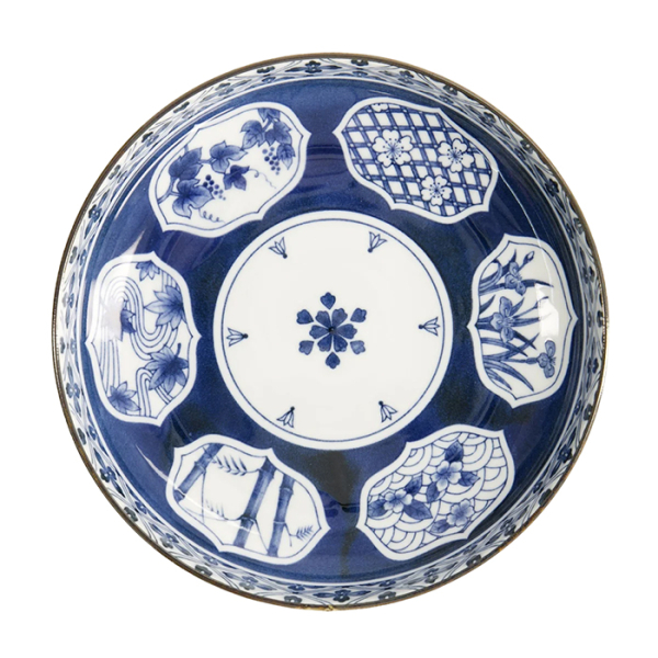 TDS, Pasta Plate, Mixed Bowls, Matori Hishimon, Ø 20x4.1cm, Item No. 21504
