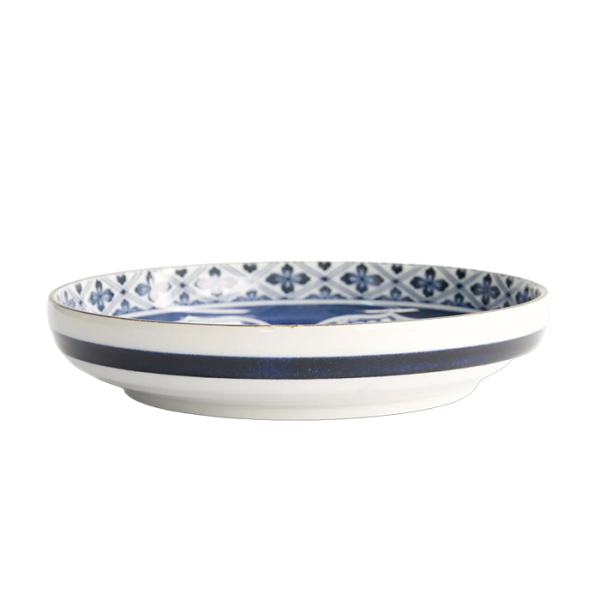 TDS, Pasta Plate, Mixed Bowls, Matori Hishimon, Ø 20x4.1cm, Item No. 21504