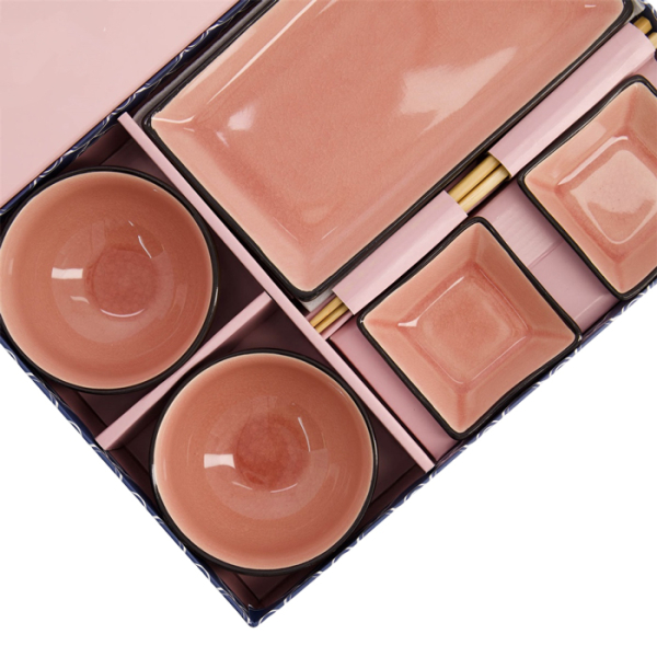 TDS, Glassy Pink Giftset, 8-piece set, Item No. 21514